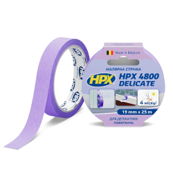 HPX 4800 Delicate – малярна стрічка для делікатних поверхонь 19 мм х 25 м
