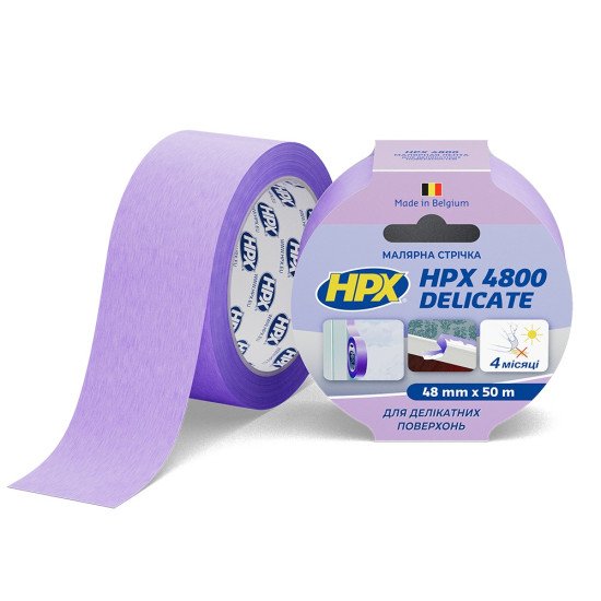 HPX 4800 Delicate – малярна стрічка для делікатних поверхонь 50 мм х 50 м