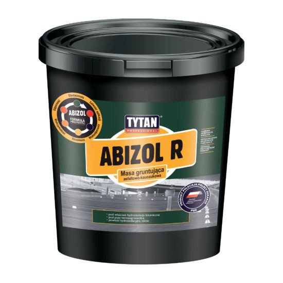ABIZOL R Бітумно-каучуковий праймер для гідроізоляції, 18 кг чорний ABIZOL R Бітумно-каучуковий праймер для гідроізоляції, 18 кг чорний