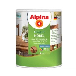 Alpina Aqua Mobel – акриловый лак для мебели 2.5 л шелковисто-матовый (прозрачный) Alpina Aqua Mobel – акриловый лак для мебели 2.5 л шелковисто-матовый (прозрачный)