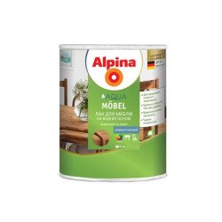 Alpina Aqua Mobel – акриловий лак для меблів 2.5 л шовковисто-матовий (прозорий)