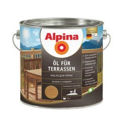 Олія для терас Alpina Oel Terrassen TR 0.75 л прозора шовковисто-глянцева 
