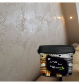 Декоративное покрытие на минеральной основе Crystal Decor Stucco Marmorino Eco 1 кг Giallo