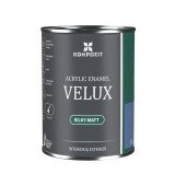 Эмаль акриловая VELUX Kompozit – универсальная шелковисто-матовая эмаль премиум-класса 113 (графит) 0.75 л